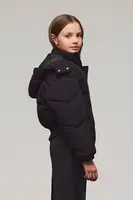 Dětská bunda Patrizia Pepe A628 černá barva, 7O0045