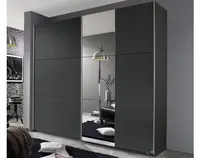 Šatníková skriňa Kronach, 175 cm, šedá/zrkadlo%