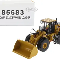 CAT Caterpillar 972 XE Wheel Loader Yellow with Operator "High Line Series" 1/50 Diecast Model by Diecast Masters
