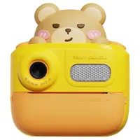WOWKIDS K64 Kids Instant Print Camera 48MP Front & Rear Dual Cameras - Yellow Bear