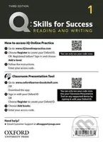 Q: Skills for Success: Reading and Writing 1 - Teacher´s Access Card, 3rd - kniha z kategorie Jazykové učebnice a slovníky