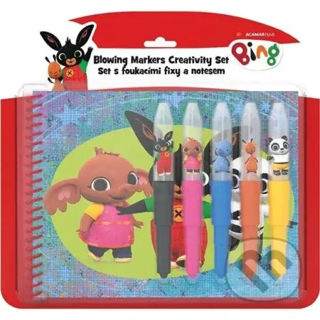 Bing - Set s foukacími fixy a notesem - kniha z kategorie Omalovánky