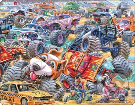 Monster Truck - Preteky (PG5) - puzzle z kategorie Naučné puzzle