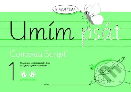 Umím psát s motýlem 1. a 2. díl, analyticko - syntetická metoda - kniha z kategorie 1. stupeň