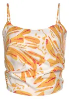 s.Oliver Top  béžová / zlatá žltá / tmavoružová