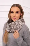 KN16 Dámský komín ecru+mocca