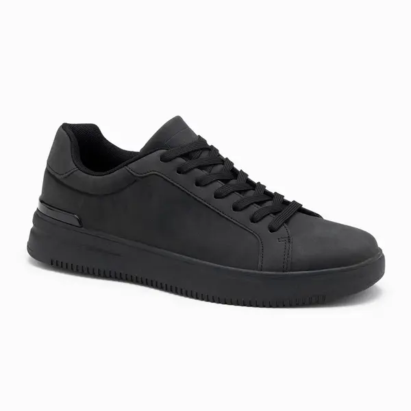 Ombre Casual uniform men's eco nubuck shoes - black