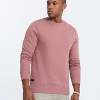 Ombre Men's BASIC cotton non-stretch sweatshirt - dark pink