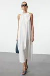 Trendyol Ecru Plain Shift Maxi Woven Dress
