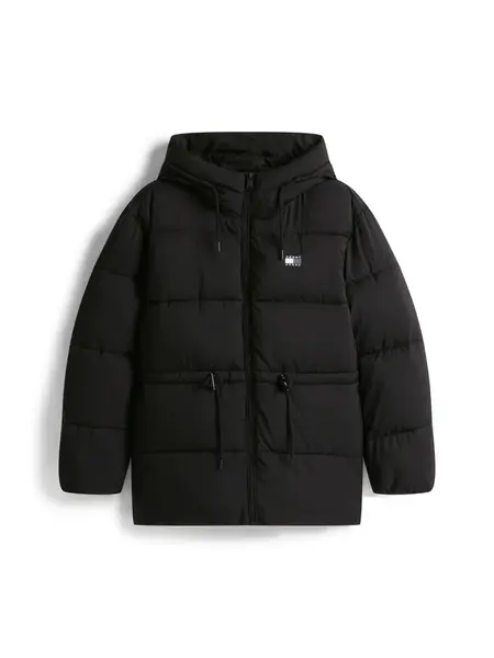 Tommy Jeans Prechodná bunda  sivá / čierna / biela