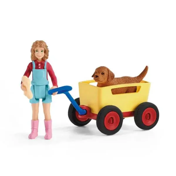 Schleich Výlet s ručním vozíkem