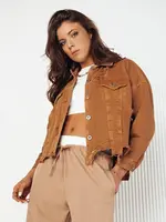 Dámská džínová bunda MOLI Barva kamelová DSTREET