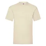 Beige Men's T-shirt Valueweight Fruit of the Loom