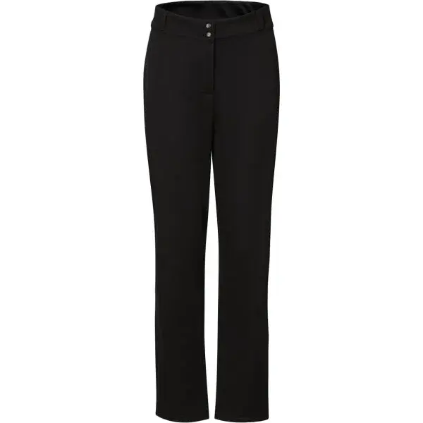 ALPINE PRO QVALA Dámske softshellové nohavice, čierna, veľkosť