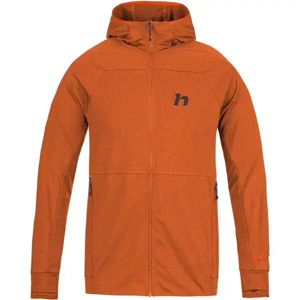Hannah ETHAN HOODY Pánská funkční mikina, oranžová, velikost