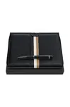 Dárková sada: kancelářská složka a propiska BOSS černá barva