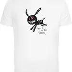 Mister Tee Tričko 'Walk In The Dark'  čierna / biela