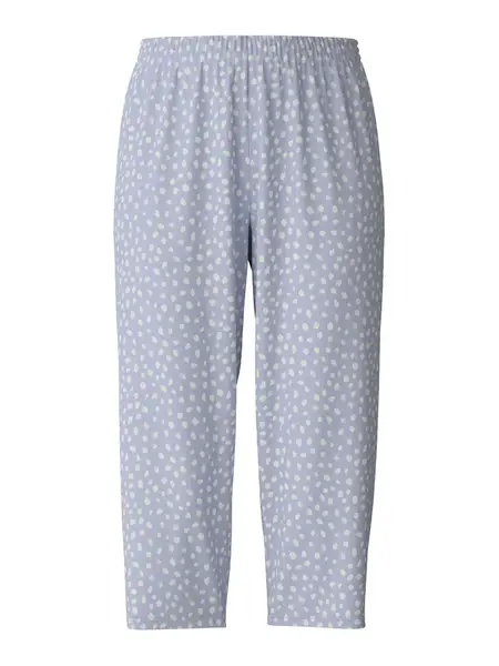 CALIDA Pyžamové nohavice  modrosivá / biela