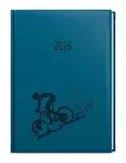 Denní diář 2026 David Vivella s ražbou A5 petrolejová Kolo