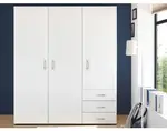 Šatníková skriňa Harry, 150 cm, biela%