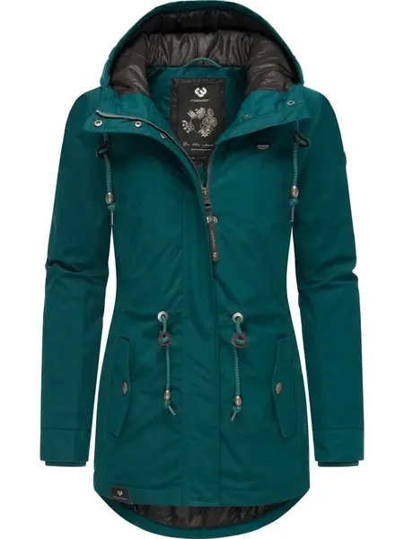 Ragwear Zimná parka 'Monadis'  tmavozelená