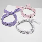 Multicolor Bandana 3-Pack fialová+bílá+růžová