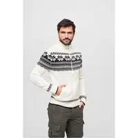 Cardigan Norweger bílý