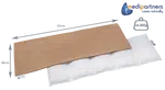 Medi Partners Thermophor with cherry seeds large 20x60 – 5 chambers Waffle – Beige