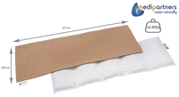 Medi Partners Thermophor with cherry seeds large 20x60 – 5 chambers Waffle – Beige