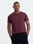 Ombre Classic BASIC men's cotton T-shirt - maroon