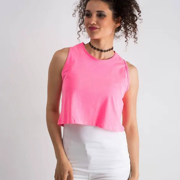 White &amp; Pink crop Set 100% Cotton Yups