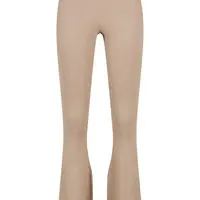 Dámské legíny s žebrovaným úpletem Bootcut lighttaupe