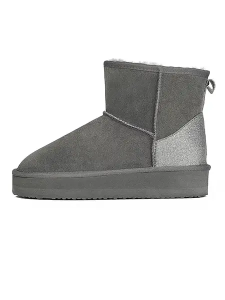 Gooce Nízke čižmy 'Acacia'  tmavosivá / strieborná