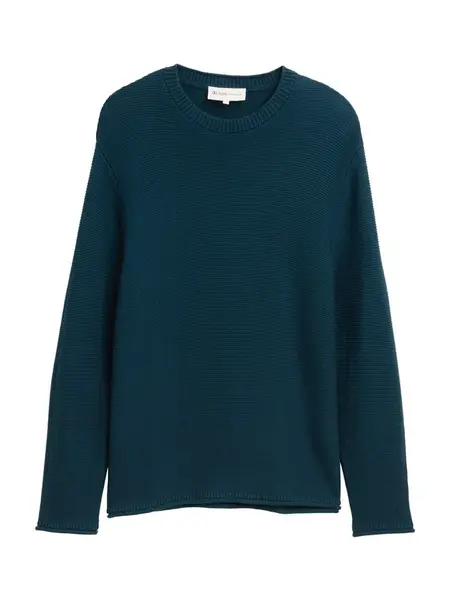 TOM TAILOR DENIM Sveter  tmavozelená