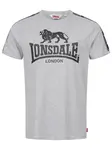 LONSDALE Tričko 'STOUR'  sivá / čierna