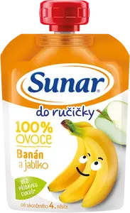 SUNAR Do ručičky ovocná kapsička banán 4m+ 100 g