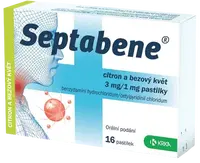 SEPTABENE® 3 mg/1 mg citron a bezový květ 16 pastilek