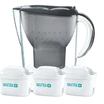 BRITA Marella Cool Memo, 3x filtr MX PRO, Filtrační konvice,grafitová 2.4 l