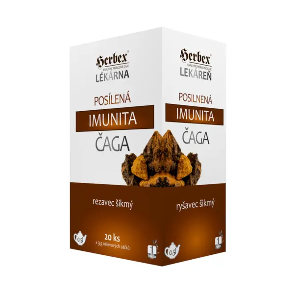 HERBEX Čaj posilnená imunita ČAGA 20 x 3 g