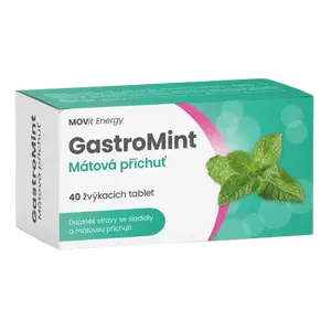 MOVIT ENERGY GastroMint Mátová příchuť 40 tablet