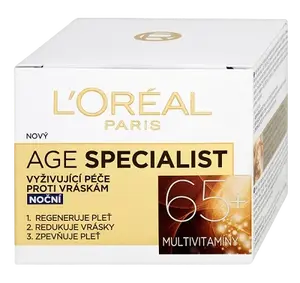 L'ORÉAL PARIS Age Specialist 65+ vyživující péče proti vráskám noční 50 ml