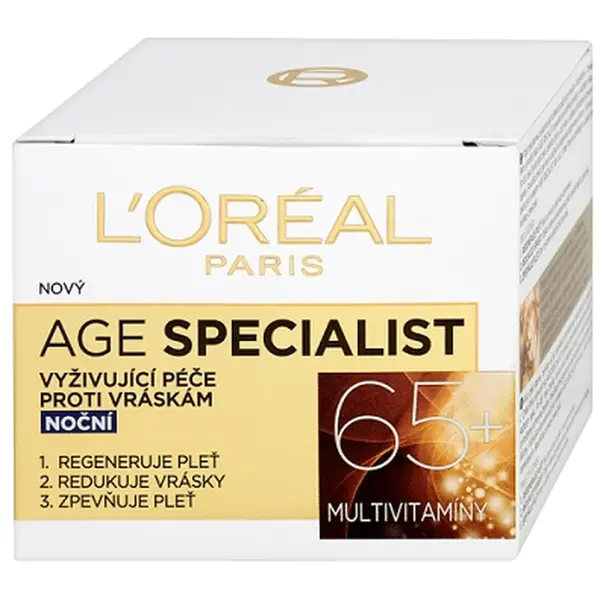 L'ORÉAL PARIS Age Specialist 65+ vyživující péče proti vráskám noční 50 ml