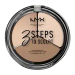 NYX PROFESSIONAL MAKEUP 3 Steps to Sculpt Konturovací paletka odstín Fair 5 g
