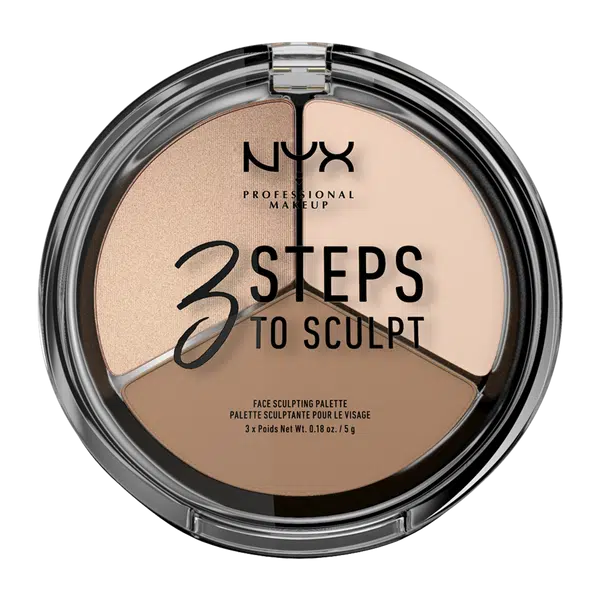 NYX PROFESSIONAL MAKEUP 3 Steps to Sculpt Konturovací paletka odstín Fair 5 g