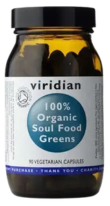 VIRIDIAN 100% Organic Soul Food Greens 90 kapslí