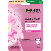 GARNIER Skin Naturals Hydratační textilní maska na oživení jasu Sakura 28 g