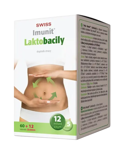 SWISS Laktobacily 72 tobolek