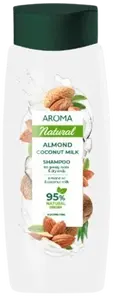 AROMA Šampon na mastné kořínky a suché konce vlasů Mandle & kokosové mléko 400 ml
