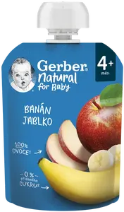 GERBER Natural kapsička banán a jablko 90 g