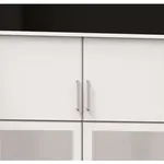 Rohový skříňový nástavec Click, bílý